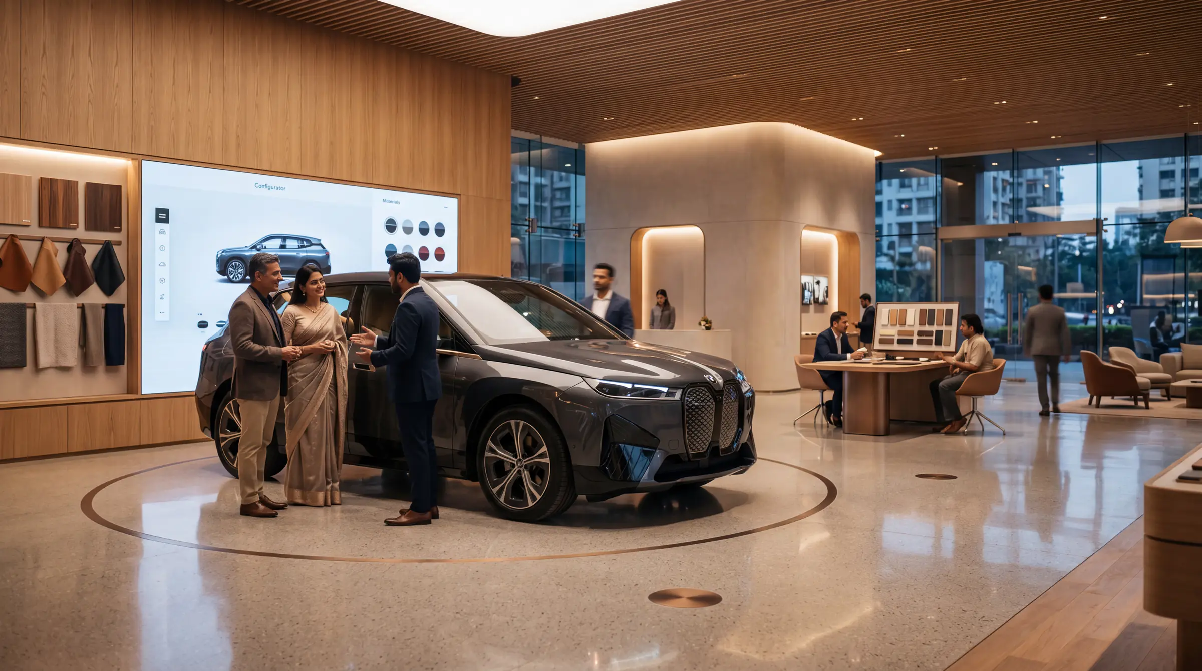 Immersive car showroom experience